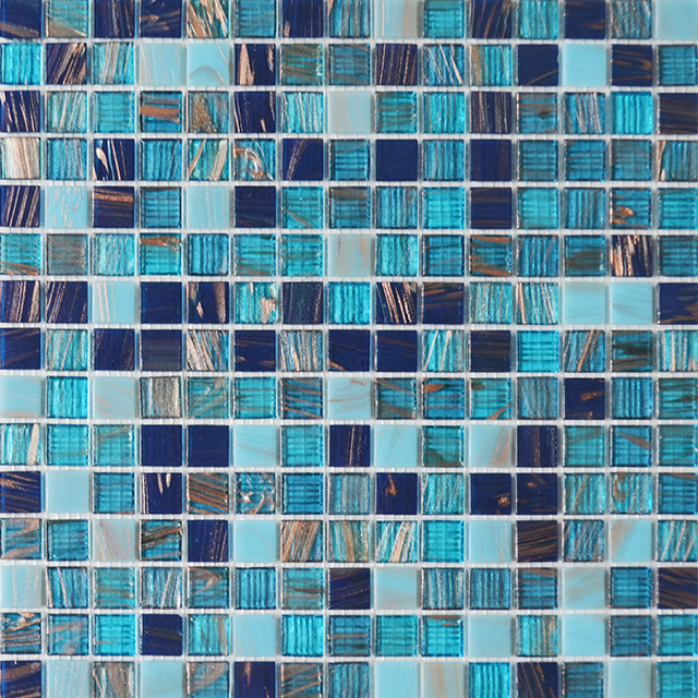 Foshan Manufacturer Goldline 20x20mm Glass Mosaic للجدار الخلفي